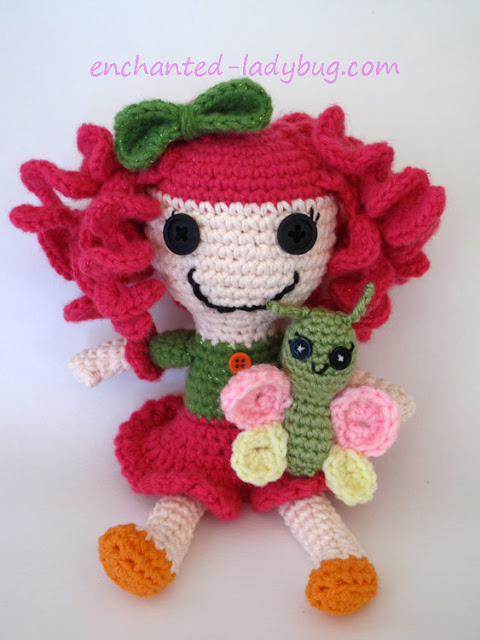 Free Crochet Butterfly Toy Pattern for lalaloopsy