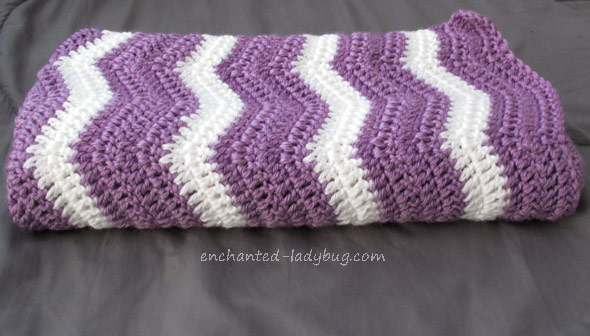 Crochet ripple stitch online baby blanket