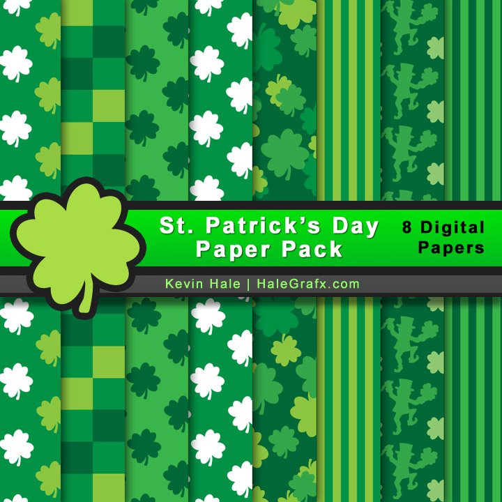 FREE St Patrick s Day Digital Paper Pack