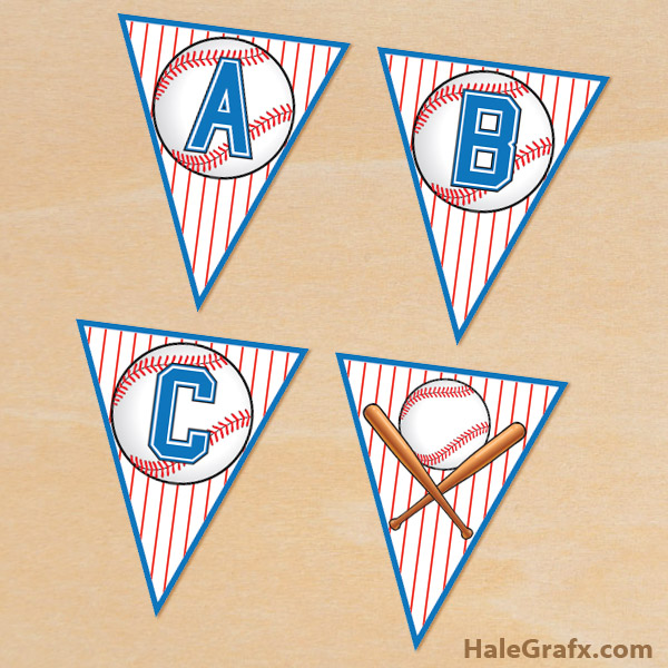 FREE Printable Baseball Alphabet Banner Pack FREE Printable Baseball Alphabet Banner Pack