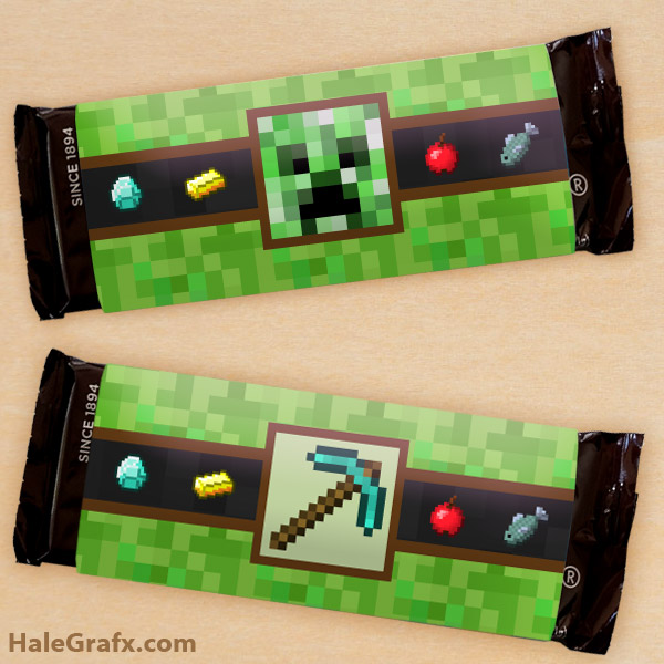 Minecraft Candy Wrapper Free Printable