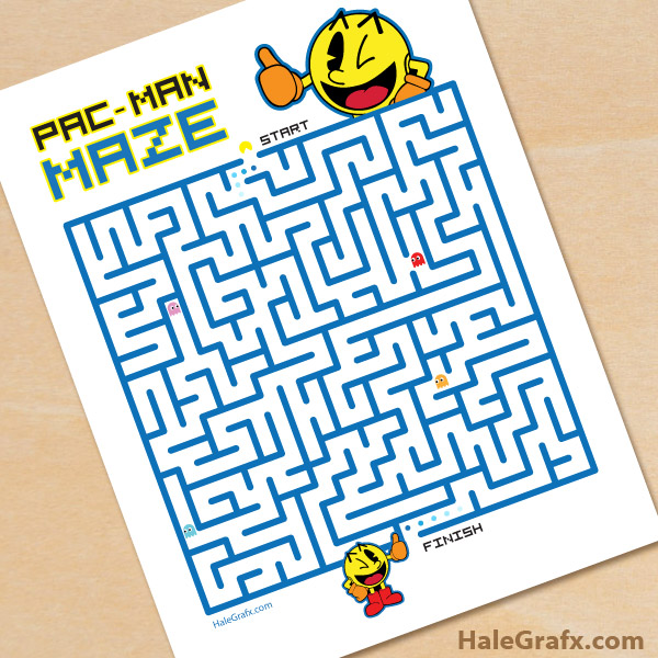 FREE Printable Pacman Maze