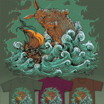 Sea Bunny Attack! Threadless Shirt Design Submission