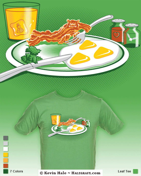 The Legend of Breakfast - Zelda shirt design