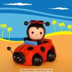A Color Blanks Ladybug Out for a Summer Drive