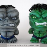 Green and Gray Hulk Color Blanks Figures
