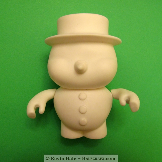 Snowman color blanks used to create a leprechaun Color Blanks figure.