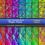 FREE Color Saturated Rock Digital Paper Pack