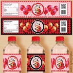 FREE Printable Ladybug Water Bottle Labels