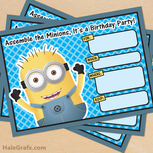 Minion Birthday Invitation