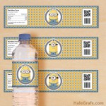 FREE Printable Despicable Me Minions Water Bottle Labels