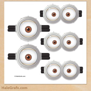 Free Printable Pin the goggles on the minion