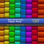 FREE Wood Colored Pencil Digital Paper Pack