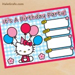 FREE Printable Hello Kitty Birthday Invitation