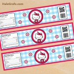 FREE Printable Hello Kitty Water Bottle Labels