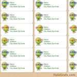 FREE Printable TMNT Ninja Turtle Address Labels