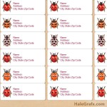 FREE Printable ladybug Species Address Labels