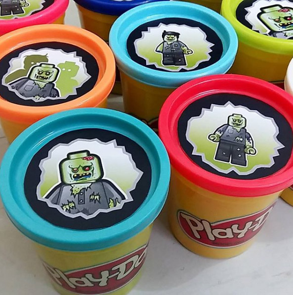 FREE Printable LEGO Zombie Cupcake Toppers
