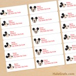 FREE Printable Mickey Mouse Address Labels