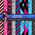 FREE Monster High Digital Paper Pack
