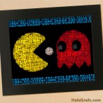 FREE Printable Pac-Man Word Art