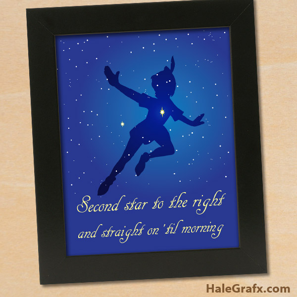 FREE Printable Peter Pan Quote Poster