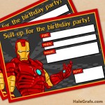 FREE Printable Avengers Iron Man Birthday Invitation