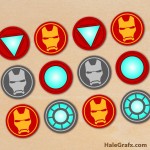 FREE Printable Avengers Iron Man Cupcake Toppers