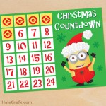 FREE Printable Minion Christmas Countdown Activity