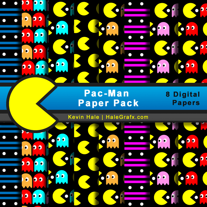 FREE Pac-Man Digital Paper Pack FREE Pac-Man Digital Paper Pack