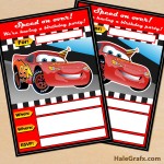 FREE Printable Disney CARS Lightning McQueen Birthday Invitation