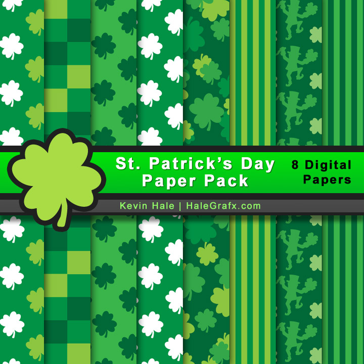 FREE St. Patrick's Day Digital Paper Pack