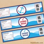 FREE Printable Anchors Aweigh Water Bottle Labels