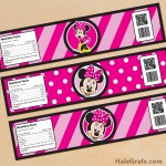 FREE Printable Minnie Mouse Water Bottle Labels