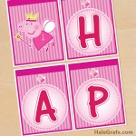 FREE Printable Princess Peppa Pig Birthday Banner