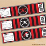FREE Printable Pirate Water Bottle Labels