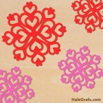 FREE Valentine’s Day Hearts Snowflake SVG File