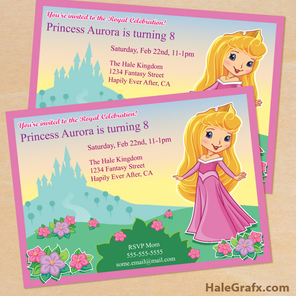 FREE Printable Princess Birthday Party Invitation FREE Printable Princess Birthday Party Invitation
