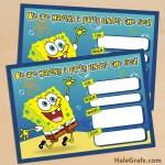 FREE Printable Spongebob Squarepants Birthday Invitation