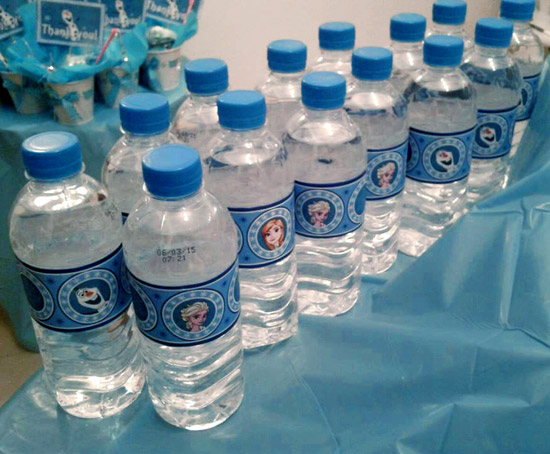 free printable frozen water bottle labels
