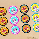 FREE Printable LEGO Movie Unikitty Cupcake Toppers