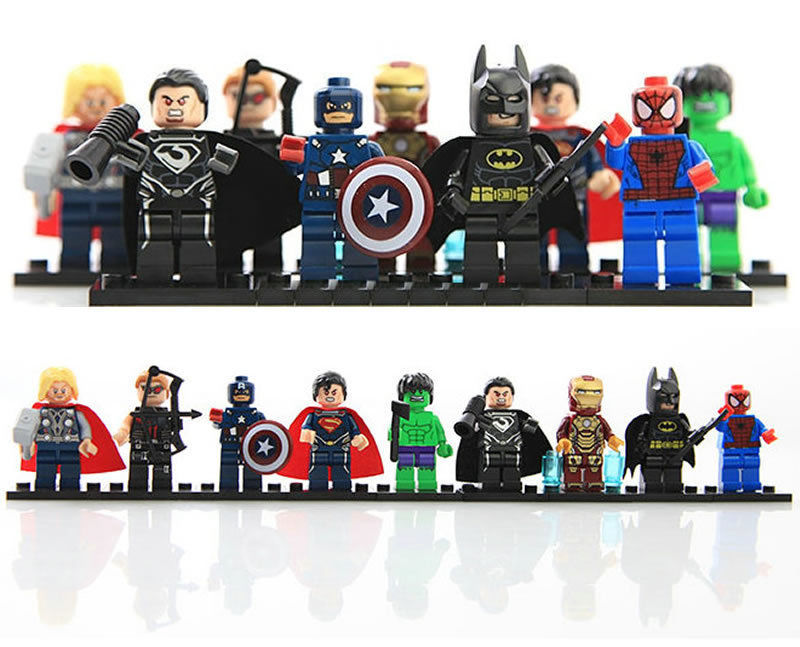 9 Super Hero Building Block Minifigure Giveaway