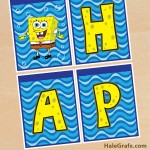 FREE Printable Spongebob Squarepants Birthday Banner