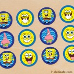 FREE Printable Spongebob Squarepants Cupcake Toppers