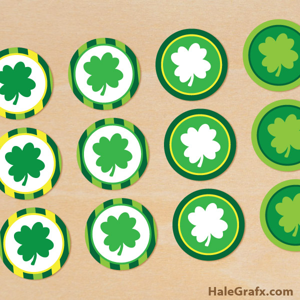 FREE Printable St. Patrick's Day Cupcake Toppers