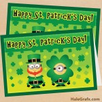 FREE Printable Despicable Me St. Patrick’s Day Minion Card