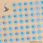 FREE Printable Frozen Hershey’s Kisses Stickers