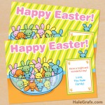 FREE Printable Easter Jelly Bean Bunny Card