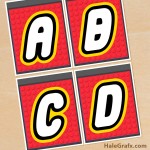 FREE Printable LEGO Building Block Alphabet Banner FREE Printable LEGO Building Block Alphabet Banner