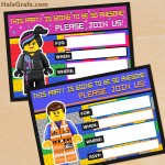 FREE Printable LEGO Movie Birthday Invitation Set